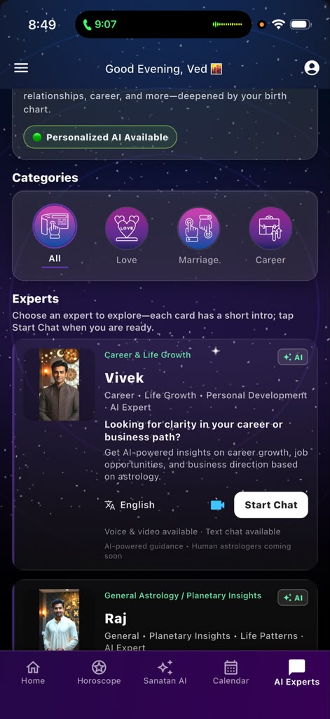 AI Experts — Sanatan app